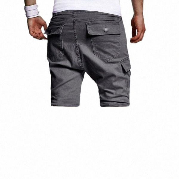 men's shorts multi pockets trendy elastic waist deep crotch men cargo trousers drawstring summer pants knee length daily clothesmen, White;black
men's shorts multi pockets trendy elastic waist deep crotch men cargo trousers drawstring summer pants knee length daily clothesmen, White;black