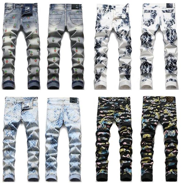 22ss autumn new men's jeans designer jeans distressed ripped biker slim fit motorcycle bikers denim fashion jean, Blue
22ss autumn new men's jeans designer jeans distressed ripped biker slim fit motorcycle bikers denim fashion jean, Blue