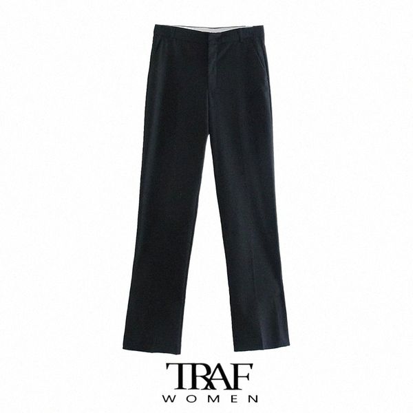 women's pants & capris za women fashion side pocket office wear straight vintage high waist zipper female trousers mujer c2yh#, Black;white
women's pants & capris za women fashion side pocket office wear straight vintage high waist zipper female trousers mujer c2yh#, Black;white