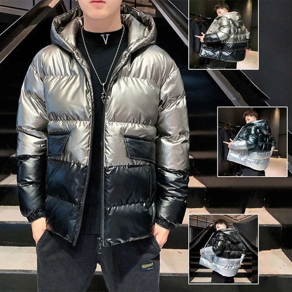 parkawinter trend leisure thickened coat for young men hooded zipper bright face men's cotton padded clothes, Black
parkawinter trend leisure thickened coat for young men hooded zipper bright face men's cotton padded clothes, Black