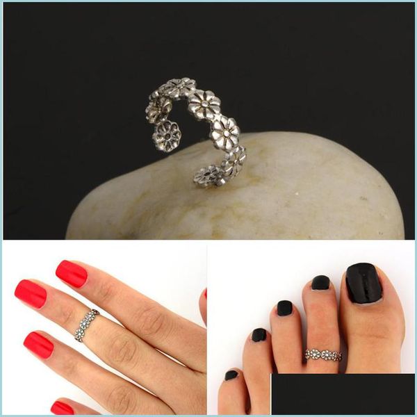 toe rings rings vintage small daisy flower joints beach retro carved adjustable toe ring foot women jewelry 1255 q2 drop dhseller2010 dhj9j, Silver
toe rings rings vintage small daisy flower joints beach retro carved adjustable toe ring foot women jewelry 1255 q2 drop dhseller2010 dhj9j, Silver