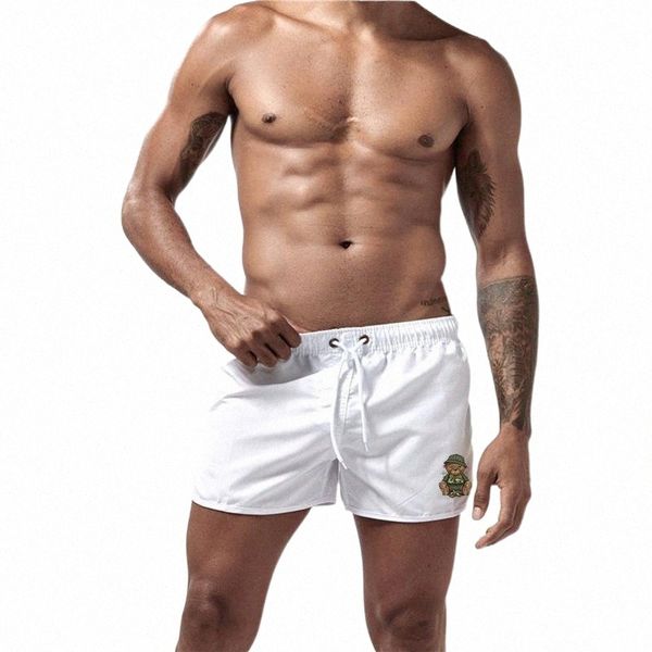 men's shorts summer men's swimwear bear printed brand beachwear swim trunks men swimsuit low waist breathable beach surfingmen, White;black
men's shorts summer men's swimwear bear printed brand beachwear swim trunks men swimsuit low waist breathable beach surfingmen, White;black