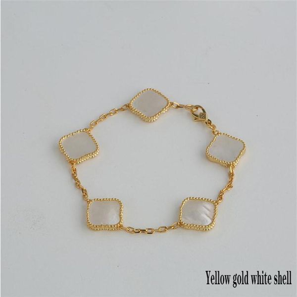 classic four 4 leaf clover charm bracelets designer chain necklaces 18 k gold agate shell mother-of-pearl for women&girl wedding m204e234p, Golden;silver
classic four 4 leaf clover charm bracelets designer chain necklaces 18 k gold agate shell mother-of-pearl for women&girl wedding m204e234p, Golden;silver