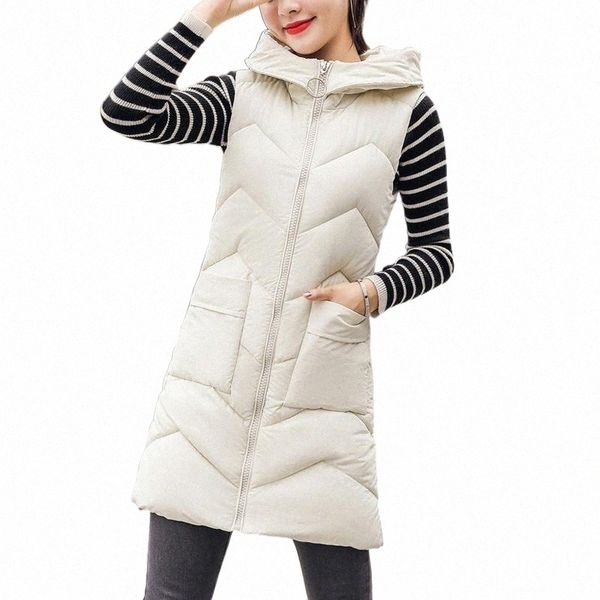 women's vests 2021 women long hooded parkas fashion winter jacket casual thick cotton coat warm waistcoat #t2g t5kp#, Black;white
women's vests 2021 women long hooded parkas fashion winter jacket casual thick cotton coat warm waistcoat #t2g t5kp#, Black;white