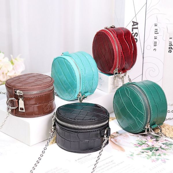 small round pu coin purse children accessories girl korean fashion messenger mini personality crocodile pattern shoulder bags, White
small round pu coin purse children accessories girl korean fashion messenger mini personality crocodile pattern shoulder bags, White