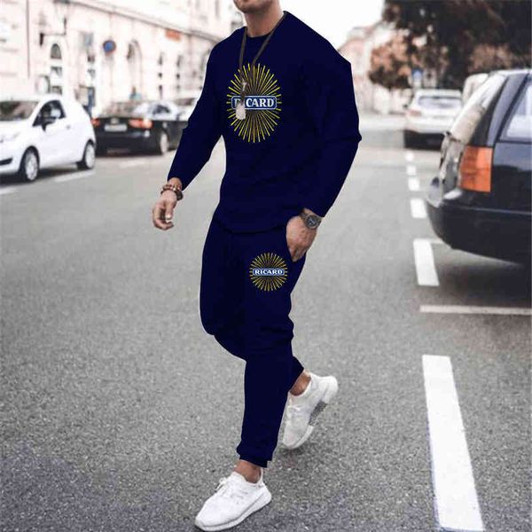 men's tracksuits solid color france ricard 3d printing long sleeve tshirt 2-piece set jogging pants suit men streetswear tracksuit spor, Gray
men's tracksuits solid color france ricard 3d printing long sleeve tshirt 2-piece set jogging pants suit men streetswear tracksuit spor, Gray