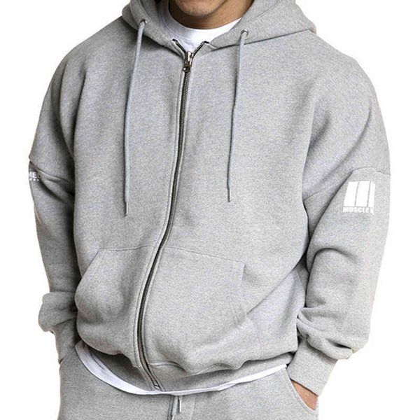 men's hoodies sweatshirts autumn new men gyms fitness hooded sweatshirt brand bodybuilding long sleeve zipper hoodies cotton loose jogg, Black
men's hoodies sweatshirts autumn new men gyms fitness hooded sweatshirt brand bodybuilding long sleeve zipper hoodies cotton loose jogg, Black