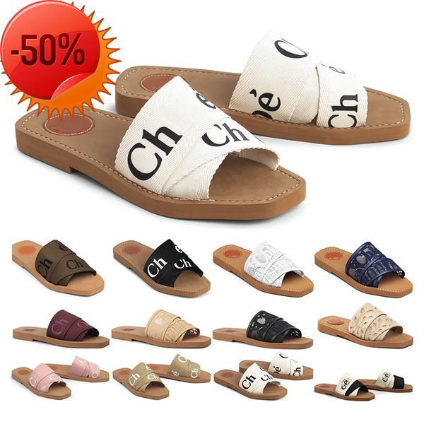 luxurys designers woody shoes ch sandals women slippers flat mule in canvas rubber beach sliders woven peep toe casual letter stylist, Black
luxurys designers woody shoes ch sandals women slippers flat mule in canvas rubber beach sliders woven peep toe casual letter stylist, Black