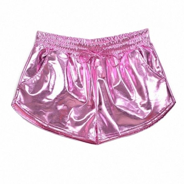 women's shorts women shiny metallic 2022 summer holographic wet look casual elastic drawstring festival rave booty x529#, White;black
women's shorts women shiny metallic 2022 summer holographic wet look casual elastic drawstring festival rave booty x529#, White;black
