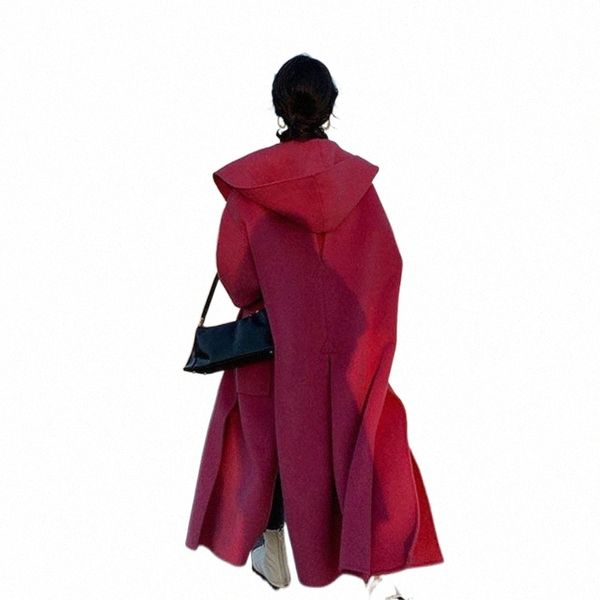 women's trench coats autumn and winter korean hooded tweed coat medium long temperament double-sided p93p#, Tan;black
women's trench coats autumn and winter korean hooded tweed coat medium long temperament double-sided p93p#, Tan;black