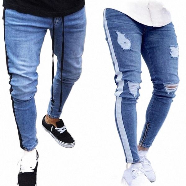 men's pants mjartoria 2021 skinny jeans men ripped hole stretch denim trousers male autumn straight streetwear pencil plus size e8oo#, Black
men's pants mjartoria 2021 skinny jeans men ripped hole stretch denim trousers male autumn straight streetwear pencil plus size e8oo#, Black