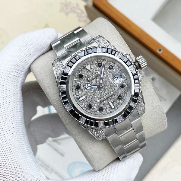 men's designer watch aaa automatic mechanical all mosan diamonds rotating pointer 40mm gold sub bracelet magnifier folding buckle 2813, Slivery;brown
men's designer watch aaa automatic mechanical all mosan diamonds rotating pointer 40mm gold sub bracelet magnifier folding buckle 2813, Slivery;brown