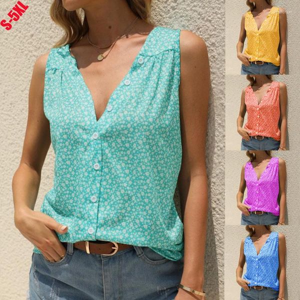 women's blouses ladies summer fashion print sleeveless v neck button up oversize womens clothing multicolor available drop, White
women's blouses ladies summer fashion print sleeveless v neck button up oversize womens clothing multicolor available drop, White