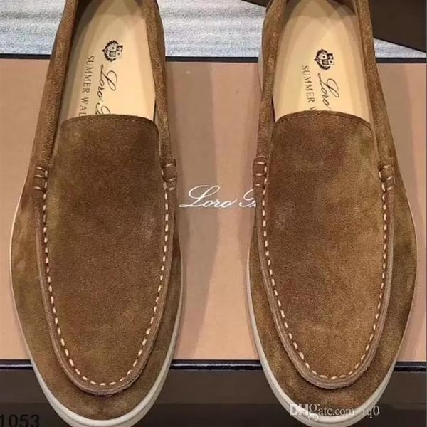 suede leather mens loro walk shoes luxury sneakers nubuck designer flats leisure dress shoe official large size 45 46234t, Black
suede leather mens loro walk shoes luxury sneakers nubuck designer flats leisure dress shoe official large size 45 46234t, Black