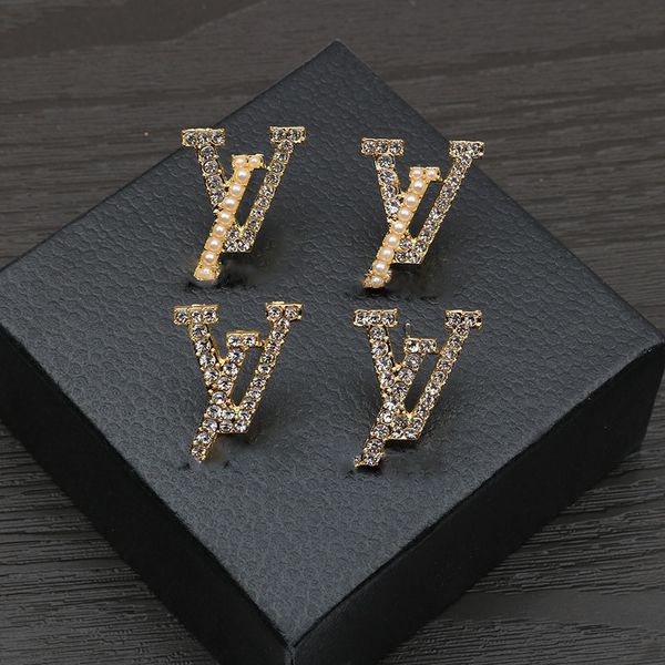 brand designer earring lu women stud luxury gold heart shape pearl crystal gold double g letter 925s silver jewelry, Golden;silver
brand designer earring lu women stud luxury gold heart shape pearl crystal gold double g letter 925s silver jewelry, Golden;silver