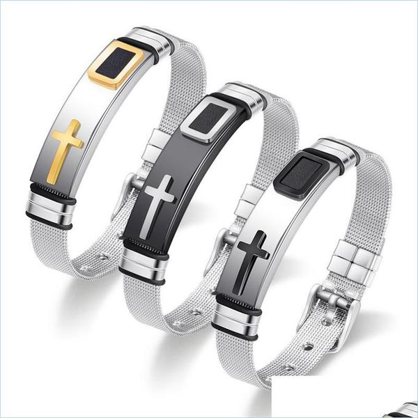 bangle gold jesus cross bracelet bangle stainless steel pin buckle watch bands wristband bracelets for men fashion jewel dhseller2010 dhlc2, Black
bangle gold jesus cross bracelet bangle stainless steel pin buckle watch bands wristband bracelets for men fashion jewel dhseller2010 dhlc2, Black