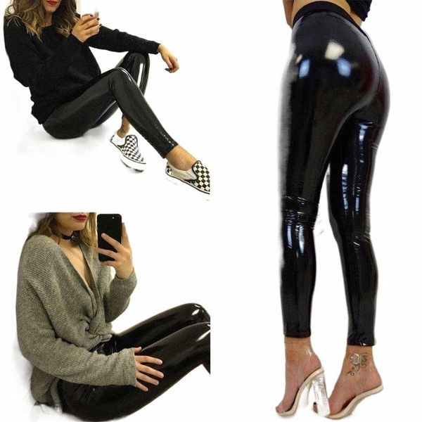 uk women vinyl pvc wet look shiny disco elasticated high waist leggings pant c5oj#, Black;white
uk women vinyl pvc wet look shiny disco elasticated high waist leggings pant c5oj#, Black;white