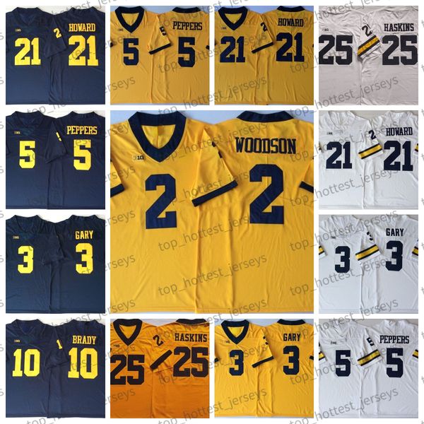 ncaa michigan wolverines 2 charles woodson footbal jersey 10 tom brady 4 jim harbaugh 5 jabrill peppers 21 desmond howard mcnamara yellow me, Black
ncaa michigan wolverines 2 charles woodson footbal jersey 10 tom brady 4 jim harbaugh 5 jabrill peppers 21 desmond howard mcnamara yellow me, Black