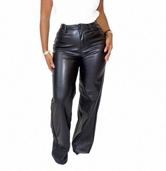 women's pants & capris women pu faux leather pant pockets straight trousers autumn elegant high waist office lady loose vintage leisure, Black;white
women's pants & capris women pu faux leather pant pockets straight trousers autumn elegant high waist office lady loose vintage leisure, Black;white