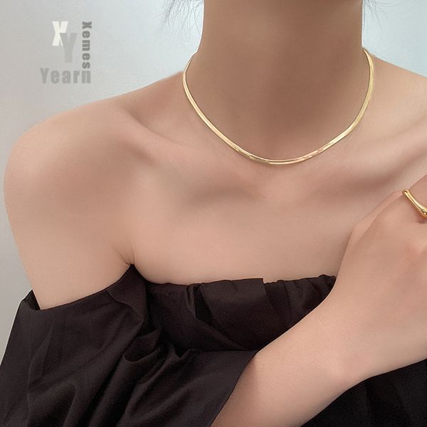 european and american simple stainless steel snake bone necklace for womans gift korean fashion jewelry girl's choker chain, Silver
european and american simple stainless steel snake bone necklace for womans gift korean fashion jewelry girl's choker chain, Silver