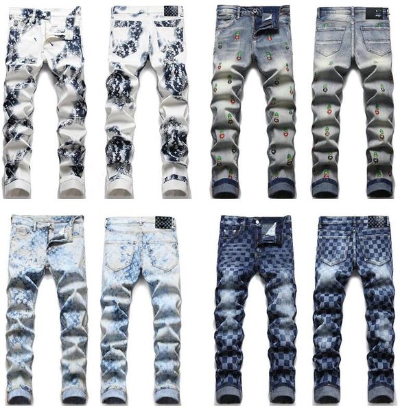 2022ss autumn new men's jeans designer jeans distressed ripped biker slim fit motorcycle bikers denim fashion jean, Blue
2022ss autumn new men's jeans designer jeans distressed ripped biker slim fit motorcycle bikers denim fashion jean, Blue