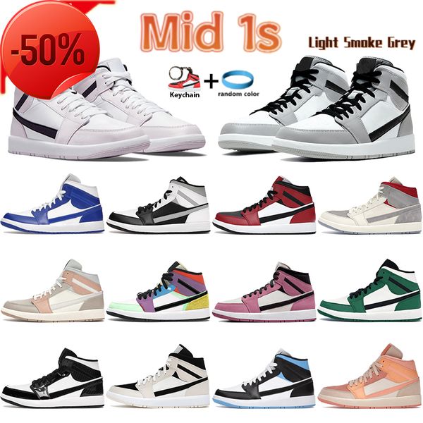 mid 1 1s sneakers basketball shoes light smoke grey linen white shadow kentucky blue chicago toe carbon fiber pink quartz barely rose men, Black
mid 1 1s sneakers basketball shoes light smoke grey linen white shadow kentucky blue chicago toe carbon fiber pink quartz barely rose men, Black