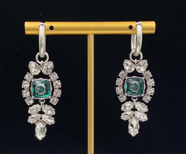 new dangle earrings classic popular light luxury brand designer gemstone diamond retro wedding jewelry with box, Silver
new dangle earrings classic popular light luxury brand designer gemstone diamond retro wedding jewelry with box, Silver