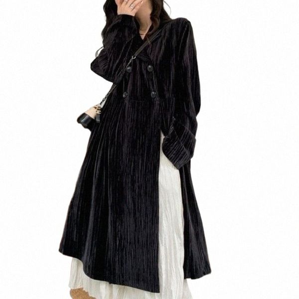 women's trench coats winter warm coat women black velvet long outwear female korean fashion high street chic vintage overcoat 2021 67yk, Tan;black
women's trench coats winter warm coat women black velvet long outwear female korean fashion high street chic vintage overcoat 2021 67yk, Tan;black