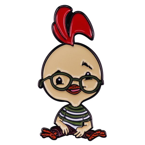 little chicken with glasses enamel pin cartoon movie badge brooches gift backpack decoration jewelry, Blue
little chicken with glasses enamel pin cartoon movie badge brooches gift backpack decoration jewelry, Blue