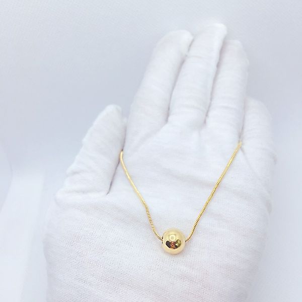 18k gold ball beads ladies pendant fashion designer necklace girls holiday gifts 316l stainless steel jewelry wholesale and retail, Silver
18k gold ball beads ladies pendant fashion designer necklace girls holiday gifts 316l stainless steel jewelry wholesale and retail, Silver