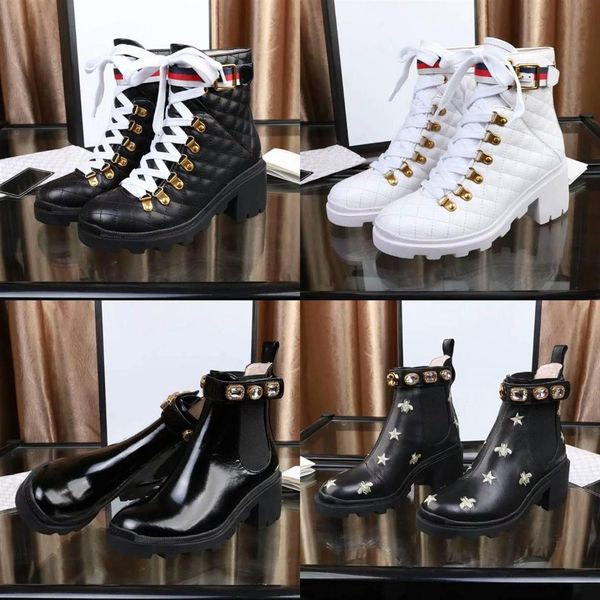 designer women boots classic leather booties belt buckle ankle shoes desert martin boot female rough heel round head shoe with box2468, Black
designer women boots classic leather booties belt buckle ankle shoes desert martin boot female rough heel round head shoe with box2468, Black