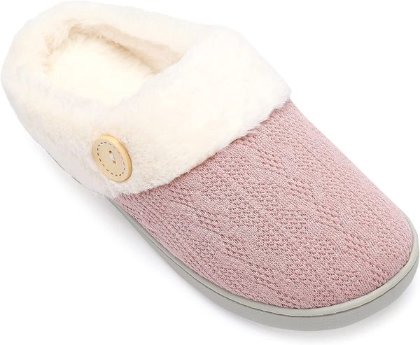 winter knit slippers women's classic breathable memory foam anti-slip home shoes pink, Black
winter knit slippers women's classic breathable memory foam anti-slip home shoes pink, Black