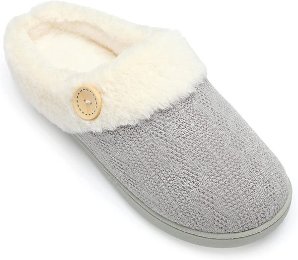 winter knit slippers women's classic breathable memory foam anti-slip home shoes grey, Black
winter knit slippers women's classic breathable memory foam anti-slip home shoes grey, Black