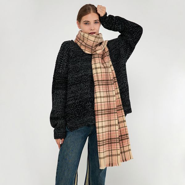 new cashmere new plaid scarf women's warm shawl at the east gate in autumn and winter, Blue;gray
new cashmere new plaid scarf women's warm shawl at the east gate in autumn and winter, Blue;gray