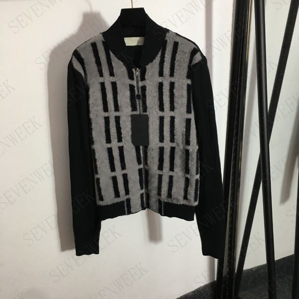 imitation mink velvet knit cardigan coats womens sweaters designer letters stand collar zip jackets, White;black
imitation mink velvet knit cardigan coats womens sweaters designer letters stand collar zip jackets, White;black