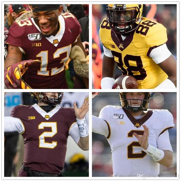 ncaa minnesota golden gophers stitched football jersey 150th rodney smith tanner morgan shannon brooks tyler johnson rashod bateman273j, Black
ncaa minnesota golden gophers stitched football jersey 150th rodney smith tanner morgan shannon brooks tyler johnson rashod bateman273j, Black