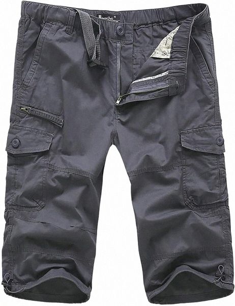 men's shorts knee length cargo men's summer casual cotton multi pockets breeches cropped short trousers below the for menmen', White;black
men's shorts knee length cargo men's summer casual cotton multi pockets breeches cropped short trousers below the for menmen', White;black