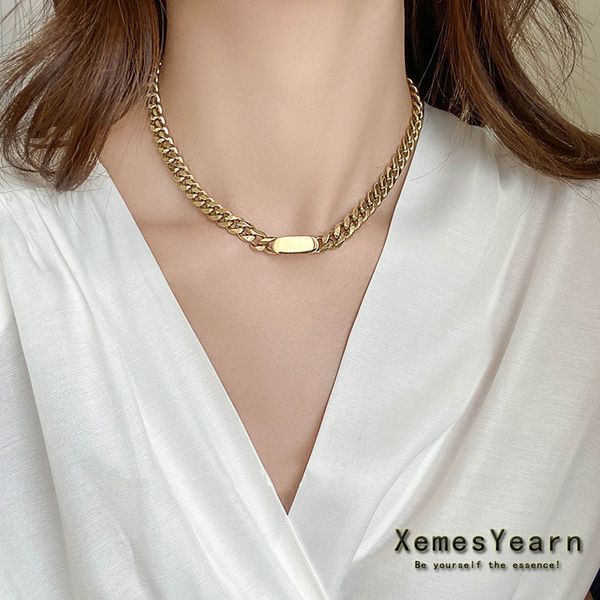 Stainless Steel Chokers Necklace Punk Jewelry Daily Outfit Clavicle Thin Neck Thick Chain
Stainless Steel Chokers Necklace Punk Jewelry Daily Outfit Clavicle Thin Neck Thick Chain