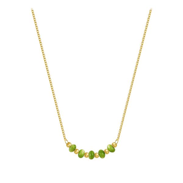 Daily Outfit Thin Neck Luxury Design Green Opals Beads Pendant Necklace Party Exquisite Set Jewelry For Women's Accessories Girls
Daily Outfit Thin Neck Luxury Design Green Opals Beads Pendant Necklace Party Exquisite Set Jewelry For Women's Accessories Girls
