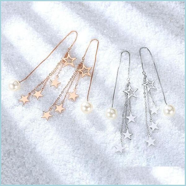 dangle chandelier 925 sterling sier new woman fashion jewelry retro simple five-pointed star exaggerated long tassel e dhseller2010 dhmwe, Silver
dangle chandelier 925 sterling sier new woman fashion jewelry retro simple five-pointed star exaggerated long tassel e dhseller2010 dhmwe, Silver