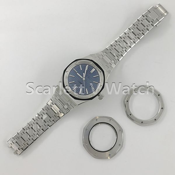 z factory edition watch 41mm 15400 1 1 edition blue textured dial ss bracelet a3120 men's mechanical, Slivery;brown
z factory edition watch 41mm 15400 1 1 edition blue textured dial ss bracelet a3120 men's mechanical, Slivery;brown