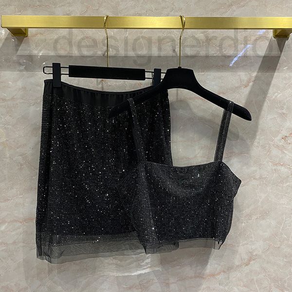 women's tracksuits designer full diamond drilling black small sling skirt summer 2022 new style celebrity high-end design short trend 6, Gray
women's tracksuits designer full diamond drilling black small sling skirt summer 2022 new style celebrity high-end design short trend 6, Gray