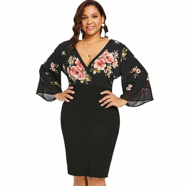azulina plus size bell sleeve low cut floral bodycon dress women plunging neck 3/4 sleeve summer dresses party dress vestidos u9xu#, White;black
azulina plus size bell sleeve low cut floral bodycon dress women plunging neck 3/4 sleeve summer dresses party dress vestidos u9xu#, White;black