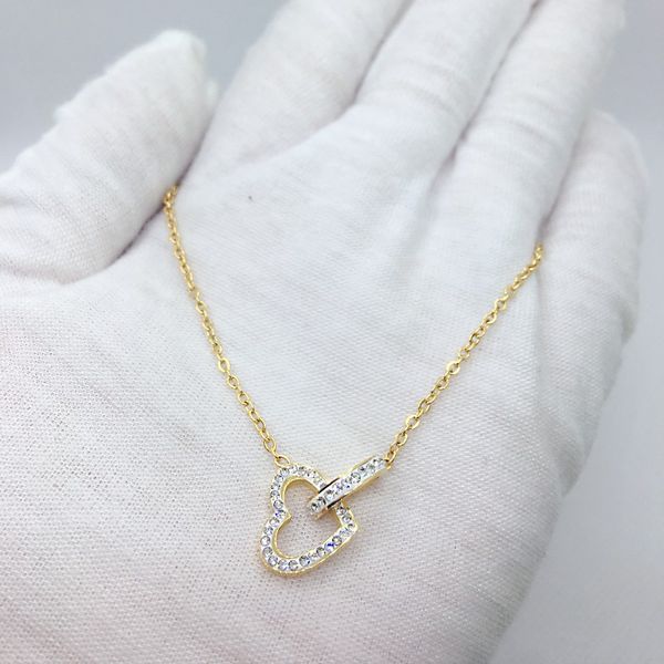 classic designer ladies necklace white crystal pendant 316l stainless steel jewelry factory wholesale retail, Silver
classic designer ladies necklace white crystal pendant 316l stainless steel jewelry factory wholesale retail, Silver