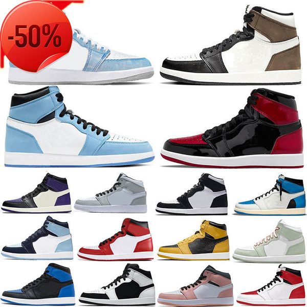 men 1 basketball shoes 1s og university blue hyper royal patent panda dark mocha bred shadow unc twist smoke grey women sports sneakers, Black
men 1 basketball shoes 1s og university blue hyper royal patent panda dark mocha bred shadow unc twist smoke grey women sports sneakers, Black