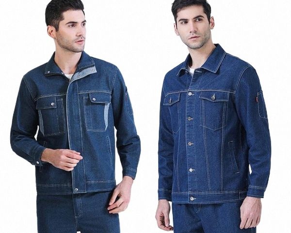 men's tracksuits combed cotton double-layer long sleeved labor protection washed denim electric welding auto repair engineering work cl, Gray
men's tracksuits combed cotton double-layer long sleeved labor protection washed denim electric welding auto repair engineering work cl, Gray