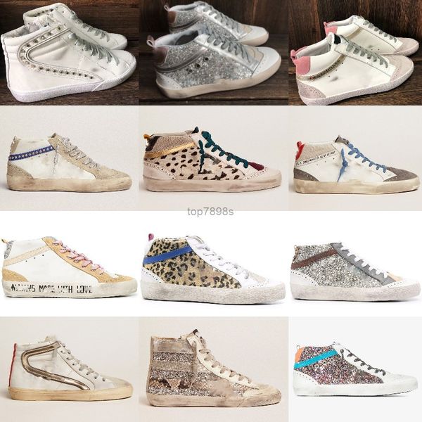 designer golden sneaker mid star high-style shoe italy brand women casual shoes sequin classic white do-old dirty men shoes, Black
designer golden sneaker mid star high-style shoe italy brand women casual shoes sequin classic white do-old dirty men shoes, Black