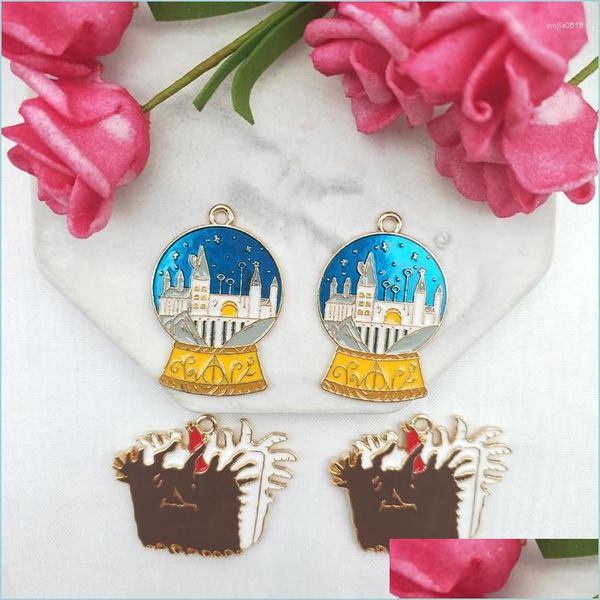 charms charms 10pcs cartoon crystal castle enamel earrings pendant for making diy alloy drop oil charm designer keychain accessories dhho7, Bronze;silver
charms charms 10pcs cartoon crystal castle enamel earrings pendant for making diy alloy drop oil charm designer keychain accessories dhho7, Bronze;silver