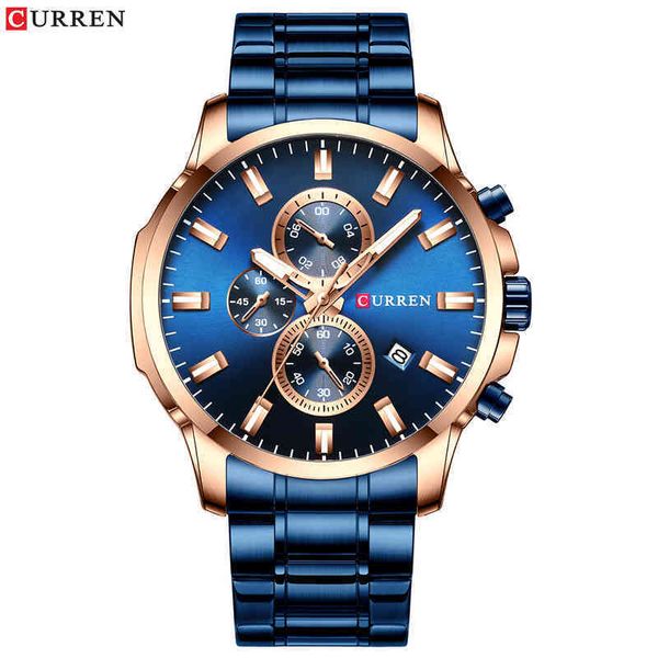 wristwatches 8348 men's watch waterproof quartz steel band six pin multi function calendar 220917, Slivery;brown
wristwatches 8348 men's watch waterproof quartz steel band six pin multi function calendar 220917, Slivery;brown