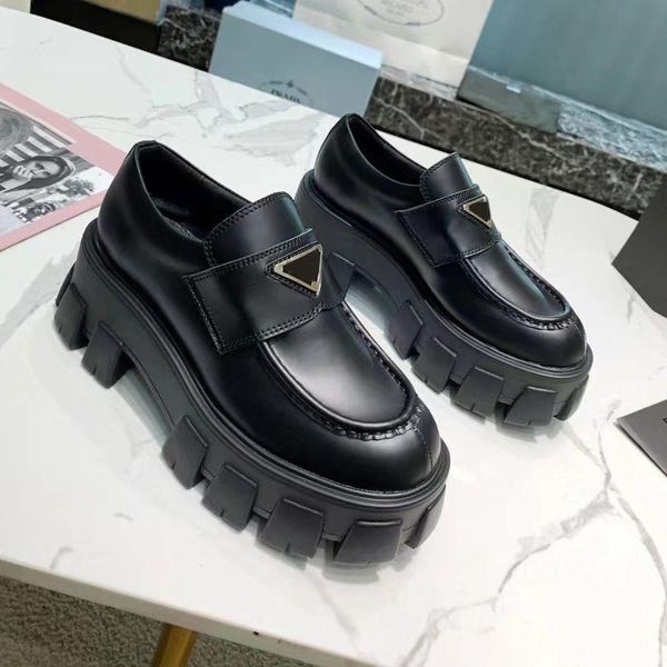 r luxury booties ladies shoes round toe loafers monolith triangle logo booster platform sneakers sandals fat head, Black
r luxury booties ladies shoes round toe loafers monolith triangle logo booster platform sneakers sandals fat head, Black